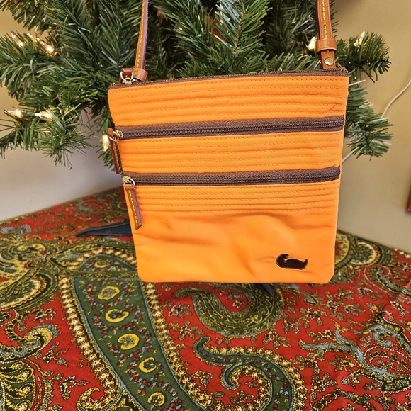 Dooney & Bourke Handbags - Hunter Orange Dooney & Bourke 3 Zip Crossbody